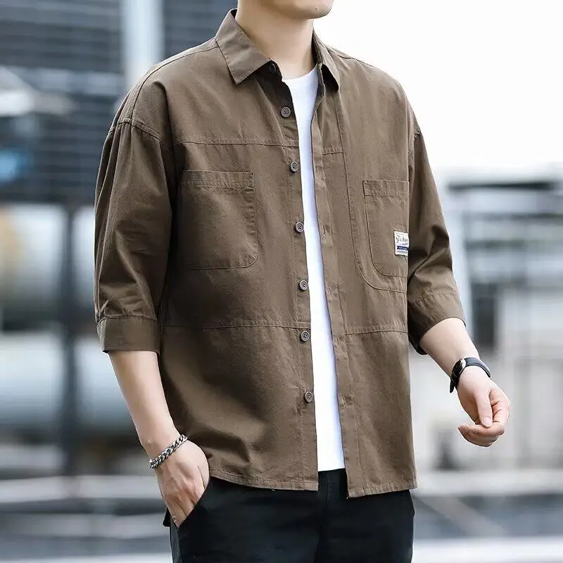 Men's Workwear ort Sve irt Seven-Foot Loose Fit Casual Cotton Summer irt for Construction Site Qui Dry Breathable
Men's Workwear ort Sve irt Seven-Foot Loose Fit Casual Cotton Summer irt for Construction Site Qui Dry Breathable