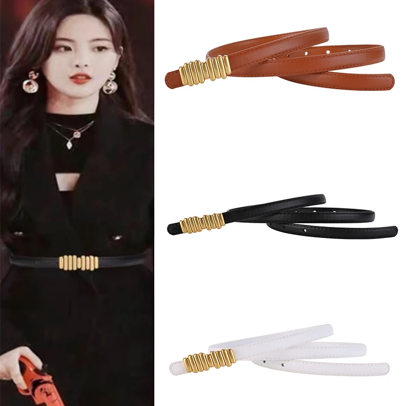 Women Fashion Waist belt Leather Metal Buckle Pin For Ladies Leisure Dress Jeans Wild Waistband
Women Fashion Waist belt Leather Metal Buckle Pin For Ladies Leisure Dress Jeans Wild Waistband