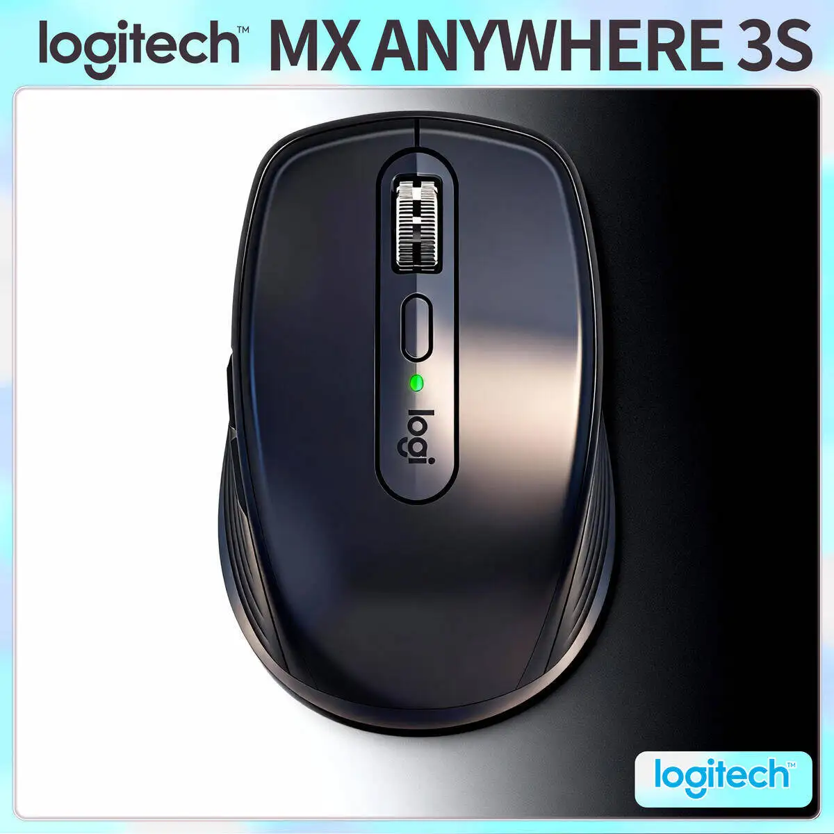 Logitech MX Anywhere 3S Wireless Mouse with Customizable Buttons for Productivity Office