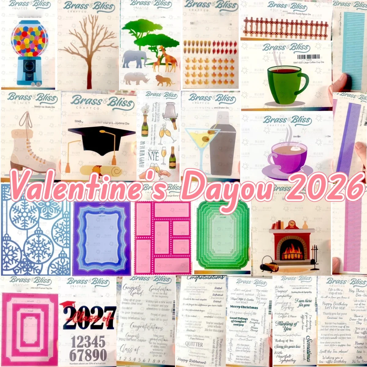 Valentine's Day Metal Cutting Dies Clear Stamps Stencil Hot Foil For DIY Scrapbook Diary Decoration Embossing Cut Template Make
Valentine's Day Metal Cutting Dies Clear Stamps Stencil Hot Foil For DIY Scrapbook Diary Decoration Embossing Cut Template Make