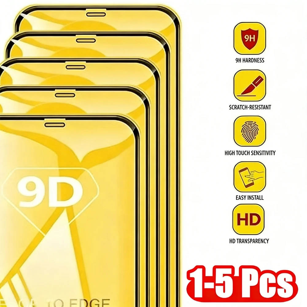 1-5pcs 9D Tempered Glass For iPhone 17 Pro Max Screen Air 16 Pro 16 Plus 16e 15 14 13 12 mini 11 X XR Xs Max 6 7 8 SE Protectors
1-5pcs 9D Tempered Glass For iPhone 17 Pro Max Screen Air 16 Pro 16 Plus 16e 15 14 13 12 mini 11 X XR Xs Max 6 7 8 SE Protectors