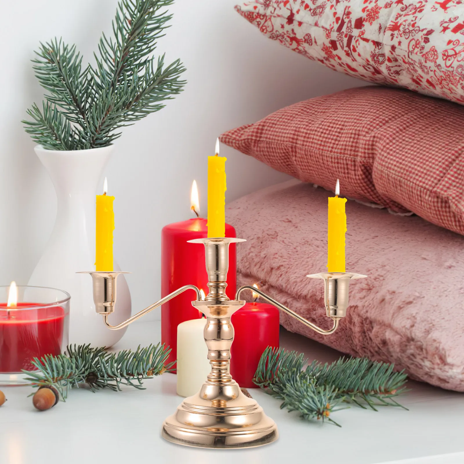 Iron Holder Delicate Retro Candlestick Stand Wedding Decoration Home Table Ornament Holder Desktop Adornment
Iron Holder Delicate Retro Candlestick Stand Wedding Decoration Home Table Ornament Holder Desktop Adornment