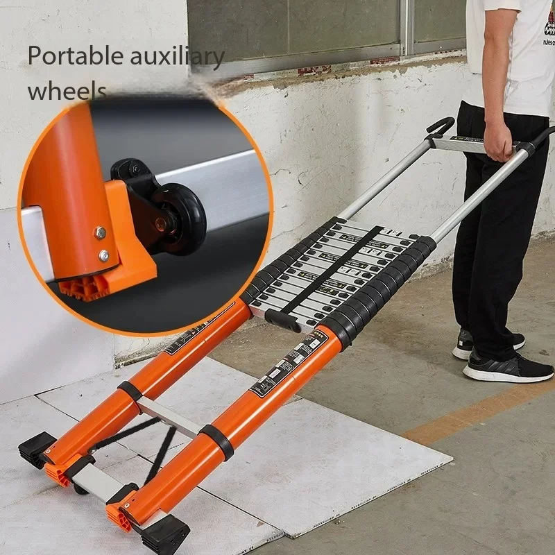 Heavy Duty Thick Wall Telescopic Ladder with Hook, Portable Aluminum Extension Ladder for Home and Work
Heavy Duty Thick Wall Telescopic Ladder with Hook, Portable Aluminum Extension Ladder for Home and Work