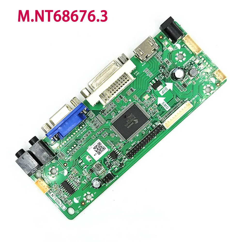 LCD screen driver board M.NT68676.2 M.NT68676.3 audio LCD screen display controller HDMI compatible VGA modified driver
LCD screen driver board M.NT68676.2 M.NT68676.3 audio LCD screen display controller HDMI compatible VGA modified driver