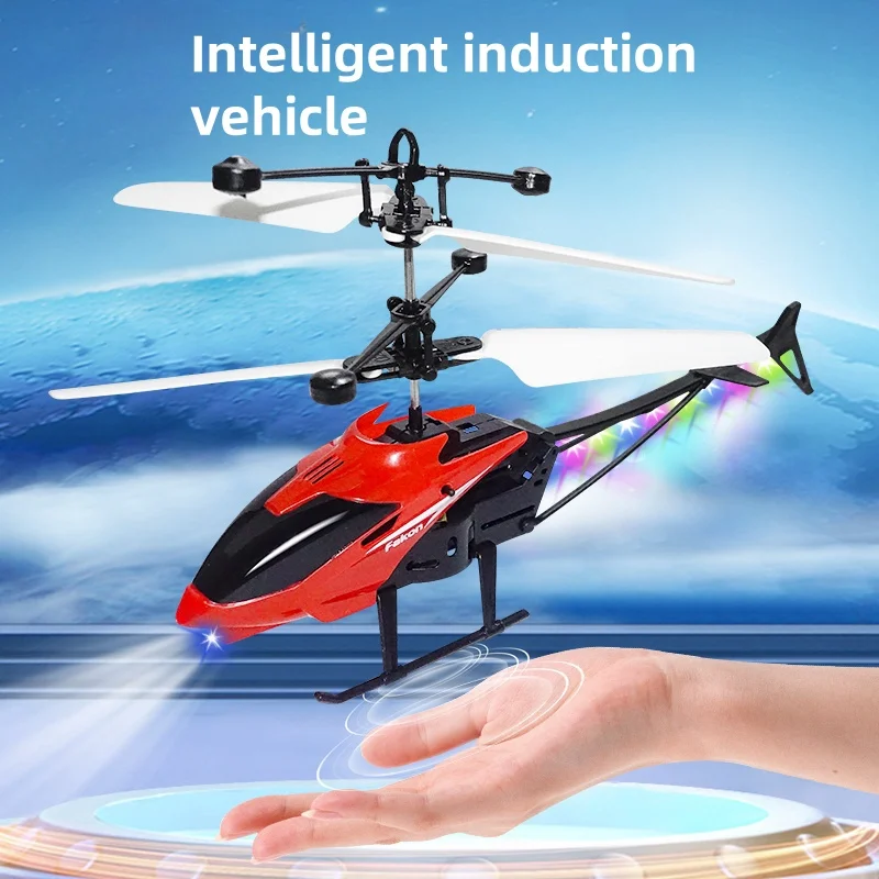 Gesture sensing aircraft, helicopter, suspended drone, remote-controlled aircraft with illuminated children's street stall toys
Gesture sensing aircraft, helicopter, suspended drone, remote-controlled aircraft with illuminated children's street stall toys