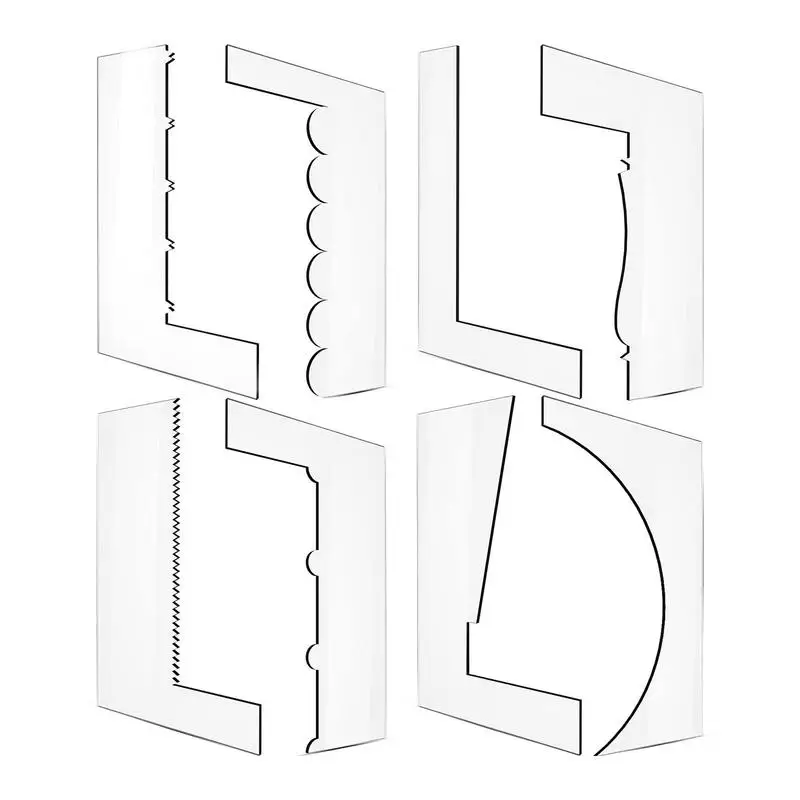 8PCS Cake Screed Cream Acrylic DIY Cake Baking Tools Cake Edge Smoother Transparent For Decorating The Shape Of The Cake
8PCS Cake Screed Cream Acrylic DIY Cake Baking Tools Cake Edge Smoother Transparent For Decorating The Shape Of The Cake