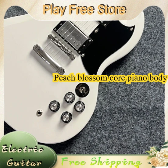 SGT Electric Guitar Bright White Black Small Guard Board Rosewood Fingerboard HH Pickup Punk Blues All-around Best Seller
SGT Electric Guitar Bright White Black Small Guard Board Rosewood Fingerboard HH Pickup Punk Blues All-around Best Seller