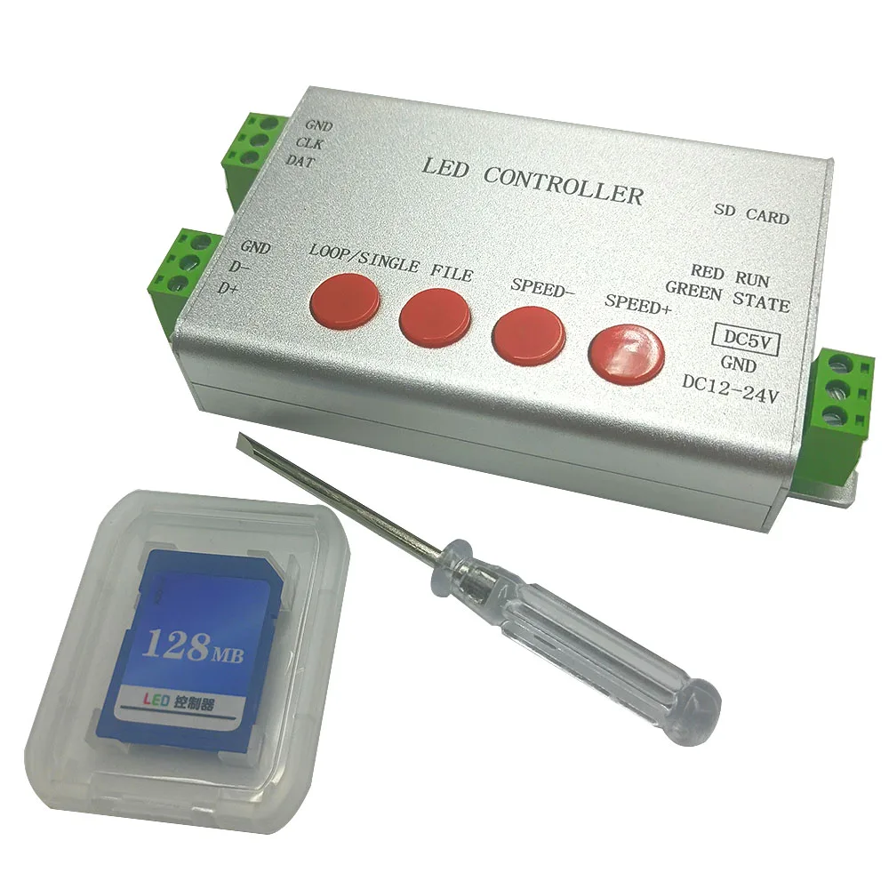 H801SB H802SB LED SD Card SPI Controller 12V 24V Max 2048 Pixels Strip Light WS2811 WS2812B DMX512 To SPI 12v Dimmer
H801SB H802SB LED SD Card SPI Controller 12V 24V Max 2048 Pixels Strip Light WS2811 WS2812B DMX512 To SPI 12v Dimmer