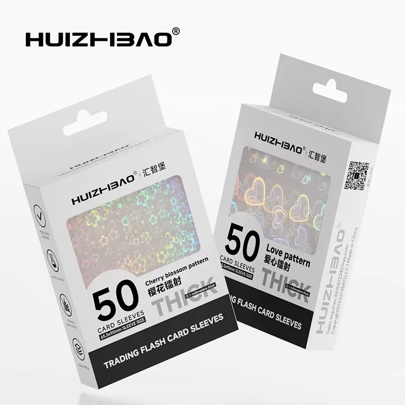 65.5×90mm Holographic Card Sleeves, Colorful Transparent Card Protector for Tcg Standard Sized/Japanese Sized Cards Cover
65.5×90mm Holographic Card Sleeves, Colorful Transparent Card Protector for Tcg Standard Sized/Japanese Sized Cards Cover