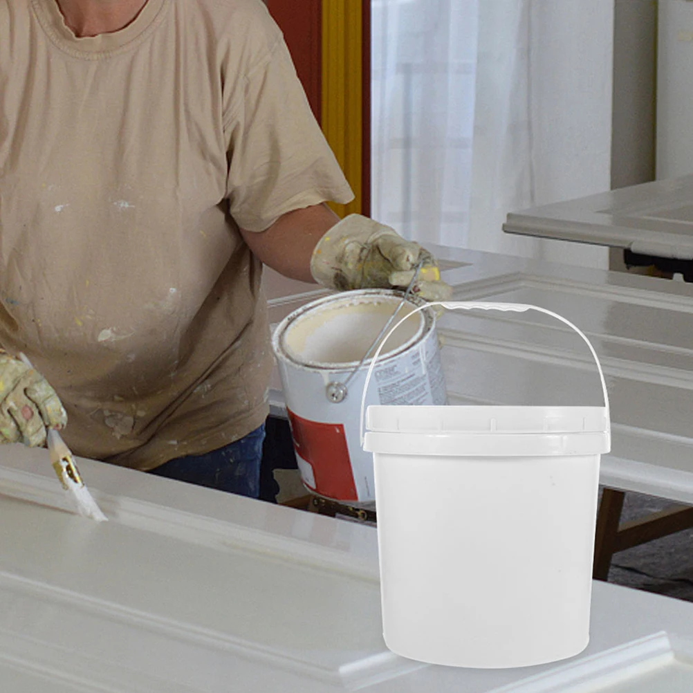 White 6L Paint Bucket with Lid for Storage Empty Plastic Pail Collapsible Cover Reusable Home Industry Liquid Chemical Container
White 6L Paint Bucket with Lid for Storage Empty Plastic Pail Collapsible Cover Reusable Home Industry Liquid Chemical Container