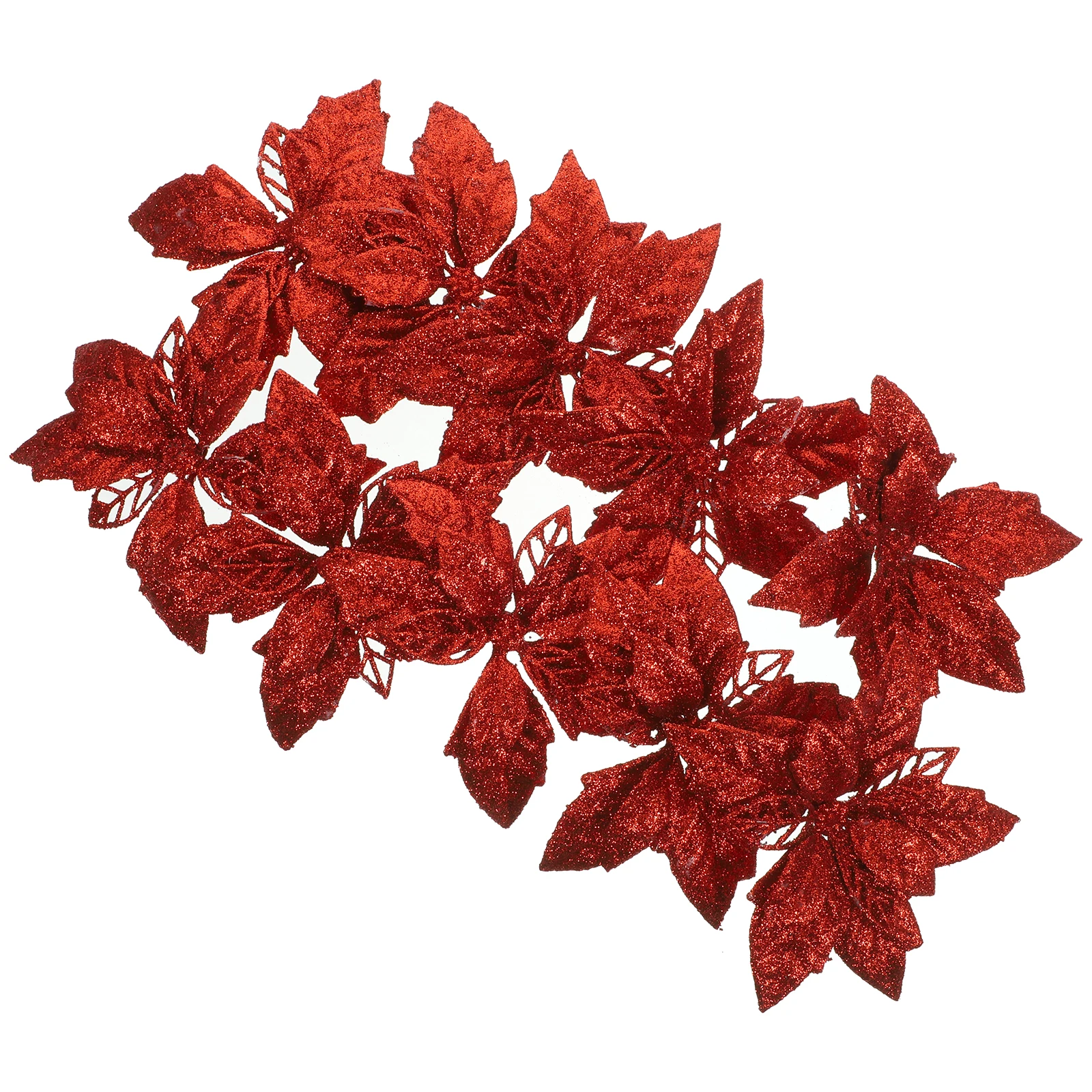 10pcs Artificial Poinsettia Flowers Glitter Christmas Tree Decor Silver HomeDecoration Xmas Festival Party Supplies
10pcs Artificial Poinsettia Flowers Glitter Christmas Tree Decor Silver HomeDecoration Xmas Festival Party Supplies