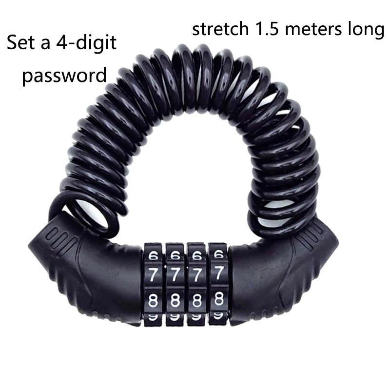 Universal Anti-Theft Password Wire Lock for Electric Cars Motorcycles Helmets MTB Road Bikes - Portable Bicycle Security Lock
Universal Anti-Theft Password Wire Lock for Electric Cars Motorcycles Helmets MTB Road Bikes - Portable Bicycle Security Lock