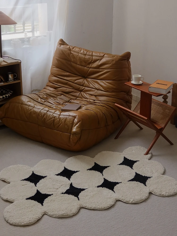 Nordic Ins Style Flocking Carpet Vintage Room Tea Table Pad Asymmetrical Shape Bedroom Bedside Blanket Living Room Rug
Nordic Ins Style Flocking Carpet Vintage Room Tea Table Pad Asymmetrical Shape Bedroom Bedside Blanket Living Room Rug