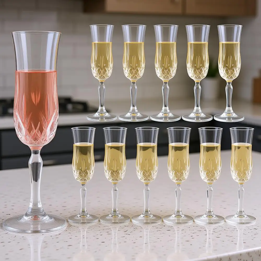 Набор из 12 элегантных фужеров для шампанского с гравировкой, 120 мл, для свадьбы, юбилея, девичника и вечеринок
Набор из 12 элегантных фужеров для шампанского с гравировкой, 120 мл, для свадьбы, юбилея, девичника и вечеринок