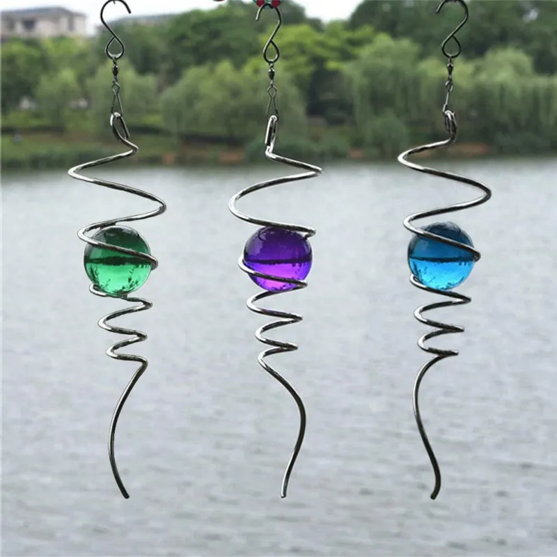 Gazing Ball Spiral Tail Wind Spinner Stabilizer Stainless Steel Glass Ball With Hanging Swivel Hook Indoor Outdoor Decorative
Gazing Ball Spiral Tail Wind Spinner Stabilizer Stainless Steel Glass Ball With Hanging Swivel Hook Indoor Outdoor Decorative