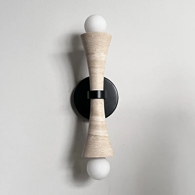 100% Natural MarbleFrench Wabi-Sabi Travertine Wall Lamp
100% Natural MarbleFrench Wabi-Sabi Travertine Wall Lamp