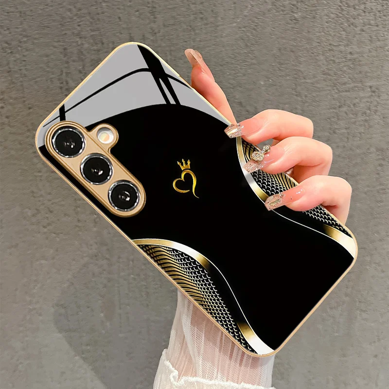 Queen Crown Love Pattern Glass Phone Case Suitable for Galaxy A36/A56/S22/S23/S23 Ultra/S24/S25/S26 Trendy Fashion
Queen Crown Love Pattern Glass Phone Case Suitable for Galaxy A36/A56/S22/S23/S23 Ultra/S24/S25/S26 Trendy Fashion