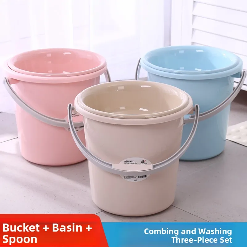 Thick Plastic Portable Home Use Water Bucket Large Laundry Bucket round Bucket for Student Dormitory Use Resistant to Falling
Thick Plastic Portable Home Use Water Bucket Large Laundry Bucket round Bucket for Student Dormitory Use Resistant to Falling