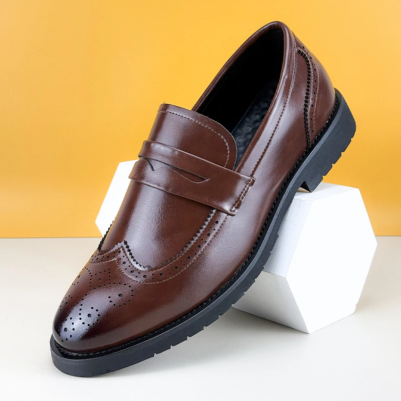 Мокасины без шнуровки с брогами, мужские модельерские элегантные джентльменские деловые свадебные мягкие удобные мужские туфли
Мокасины без шнуровки с брогами, мужские модельерские элегантные джентльменские деловые свадебные мягкие удобные мужские туфли