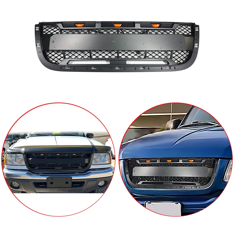 High Quality ABS For Ford Ranger 2001-2003 Racing Style With 3/Pcs LED Light Car Front Grille Racing Grills Black
High Quality ABS For Ford Ranger 2001-2003 Racing Style With 3/Pcs LED Light Car Front Grille Racing Grills Black