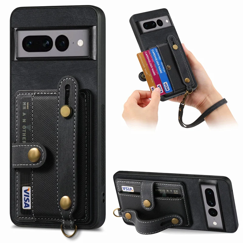 PU Leather Card Wallet Phone Case For Google Pixel 7 8 9 Pro 7 8 A Card Slots Case with Strap Hand Holder Phone Stand Cover
PU Leather Card Wallet Phone Case For Google Pixel 7 8 9 Pro 7 8 A Card Slots Case with Strap Hand Holder Phone Stand Cover