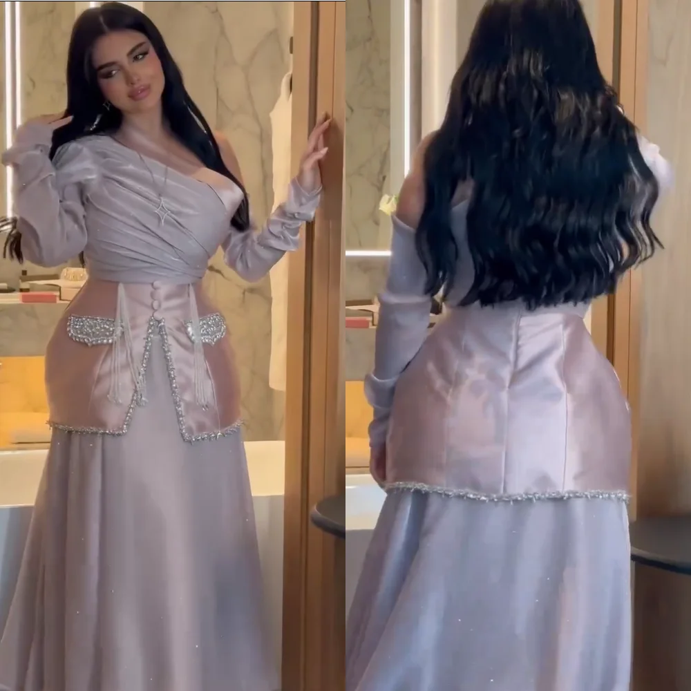 Customized Formal Charmeuse Sequined Pleat A-line One-shoulder Long Dresses Bespoke Occasion Homecoming Elegant
Customized Formal Charmeuse Sequined Pleat A-line One-shoulder Long Dresses Bespoke Occasion Homecoming Elegant