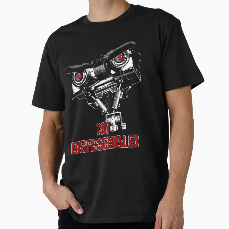 No Disassemble Johnny Five 80s sci fi gift T-shirt for men large size tops 100% cotton printed clothes
No Disassemble Johnny Five 80s sci fi gift T-shirt for men large size tops 100% cotton printed clothes