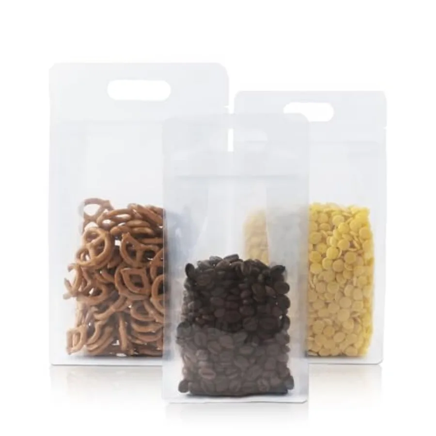 00 Pack Resealable Bags, 5.5x9.4 Inch Clear Flat Bottom Stand Up Pouch Bag with Handle, Reusable Zipper Lock Food Storage Bags
00 Pack Resealable Bags, 5.5x9.4 Inch Clear Flat Bottom Stand Up Pouch Bag with Handle, Reusable Zipper Lock Food Storage Bags