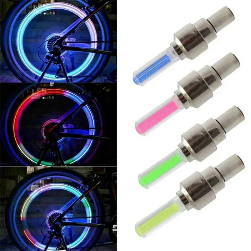 2x LED Bicycle Valve Stem Light for Bike Bicycle Auto Motorcycle Wheel Tire Light Lamp Valve Tire Light Decoration with Battery
2x LED Bicycle Valve Stem Light for Bike Bicycle Auto Motorcycle Wheel Tire Light Lamp Valve Tire Light Decoration with Battery