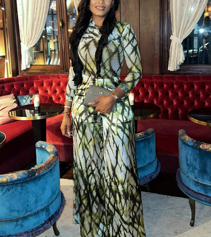 Two Piece Set Women Outfit 2026 Spring Autumn New Printed Round Neck Long Sleeves Slim Fit Top & High Waist Wide Leg Pants Set
Two Piece Set Women Outfit 2026 Spring Autumn New Printed Round Neck Long Sleeves Slim Fit Top & High Waist Wide Leg Pants Set