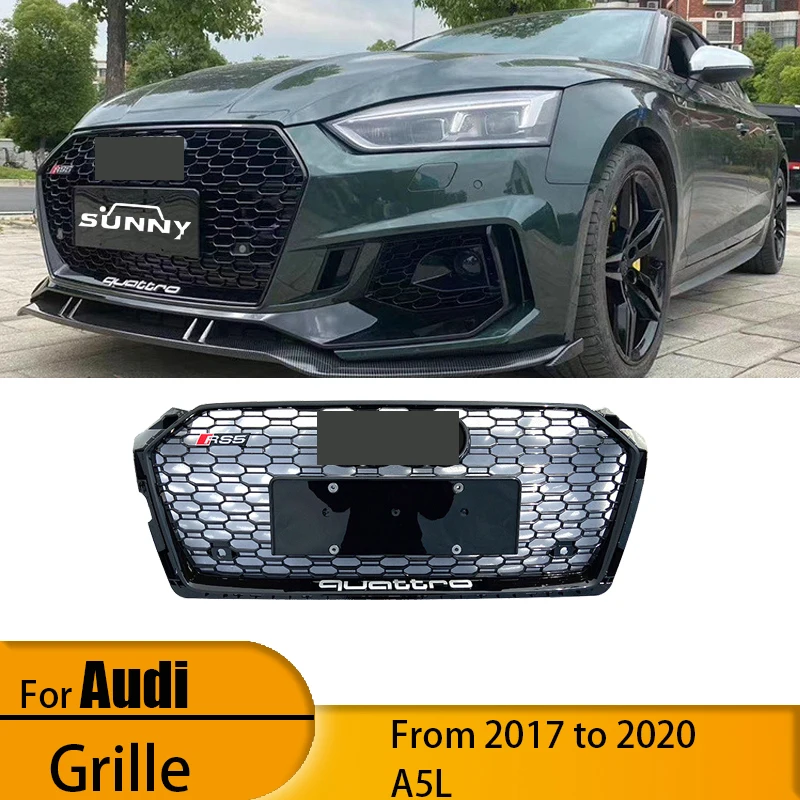 Suitable for 17-19 Audi A5 converted to RS5 mesh grille gloss black model
Suitable for 17-19 Audi A5 converted to RS5 mesh grille gloss black model