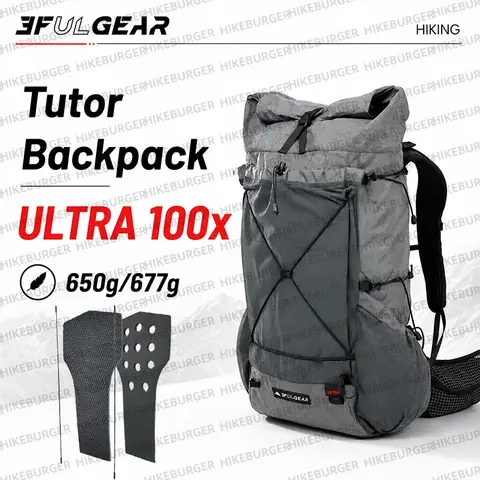 3F UL GEAR Tutor ULTRA100X 35L Backpack 650g Ultralight Carbon Fiber Frame Bag Travel Hiking DAOSHI Mountaineering Lightweight