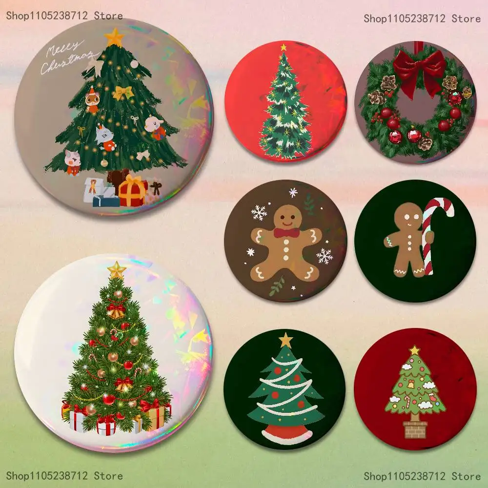 New Year Christmas tree Creative Round Badge Button Pin Bag Decor Fans Collection Friends Gift Brooch
New Year Christmas tree Creative Round Badge Button Pin Bag Decor Fans Collection Friends Gift Brooch