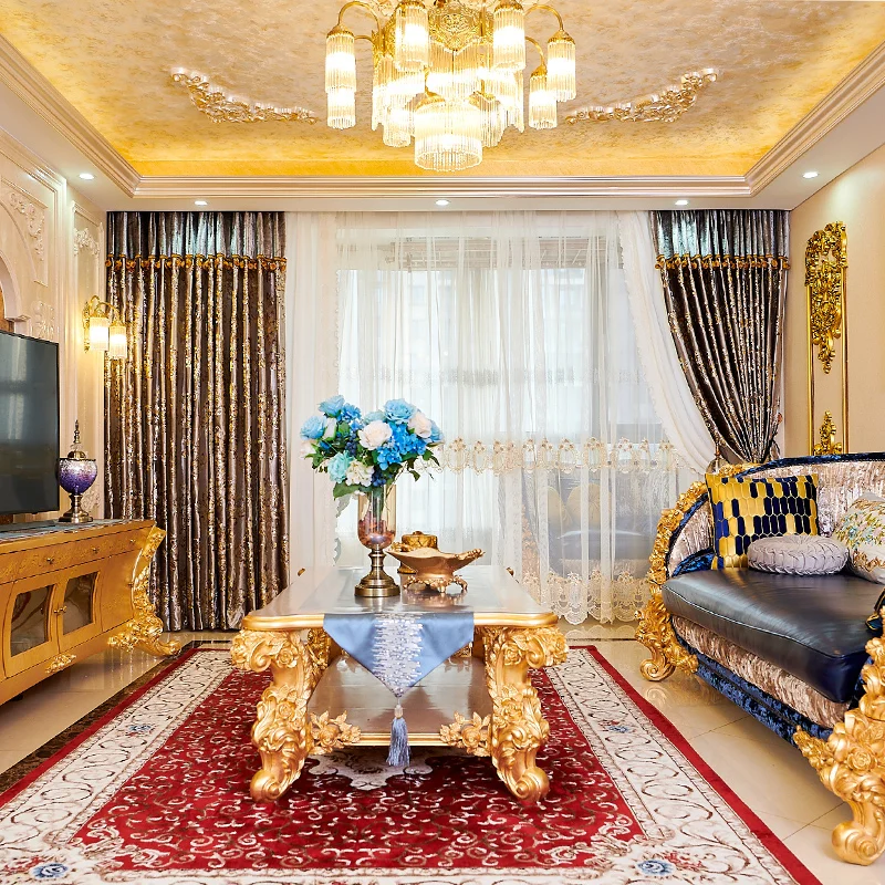 European Style High-end Blackout Curtains Decorate The Villa Living Room and Bedroom Bay Windows Door Screen Shutter
European Style High-end Blackout Curtains Decorate The Villa Living Room and Bedroom Bay Windows Door Screen Shutter