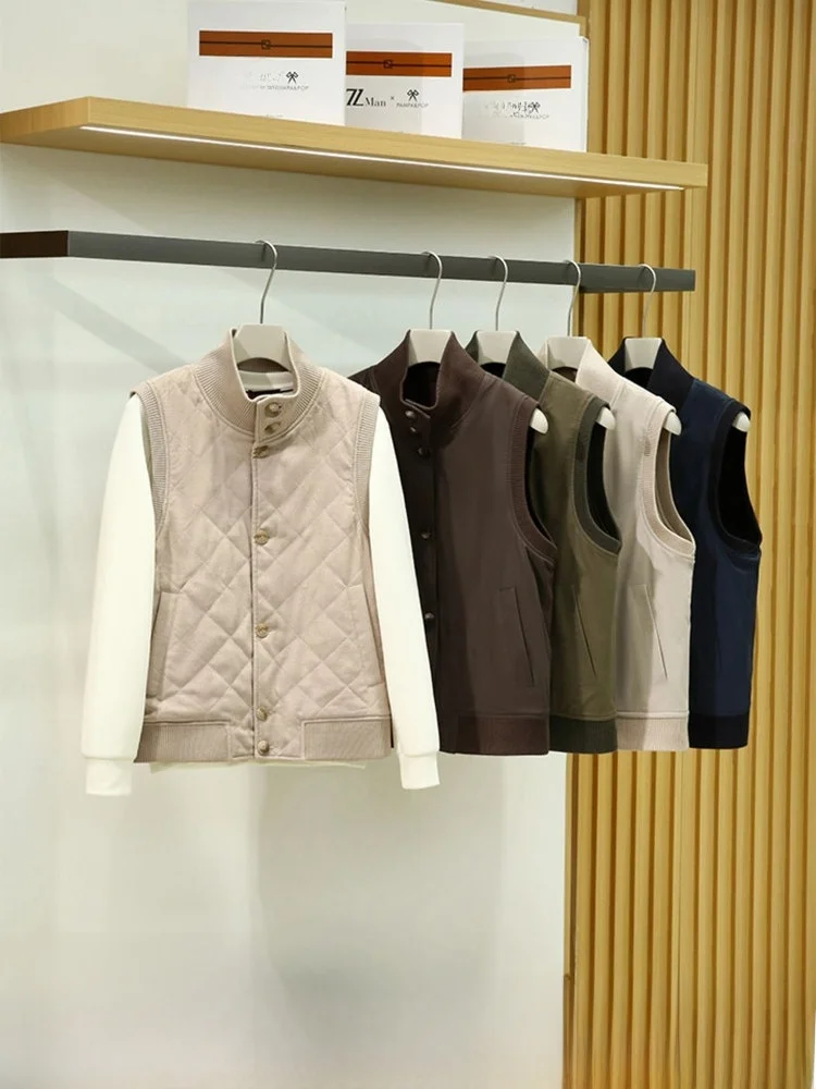 Triple-Proof Woolen Vest for Men High-End Double-Sided Wear Stand Fit Youth Faion Autumn Winter Casual Wear
Triple-Proof Woolen Vest for Men High-End Double-Sided Wear Stand Fit Youth Faion Autumn Winter Casual Wear