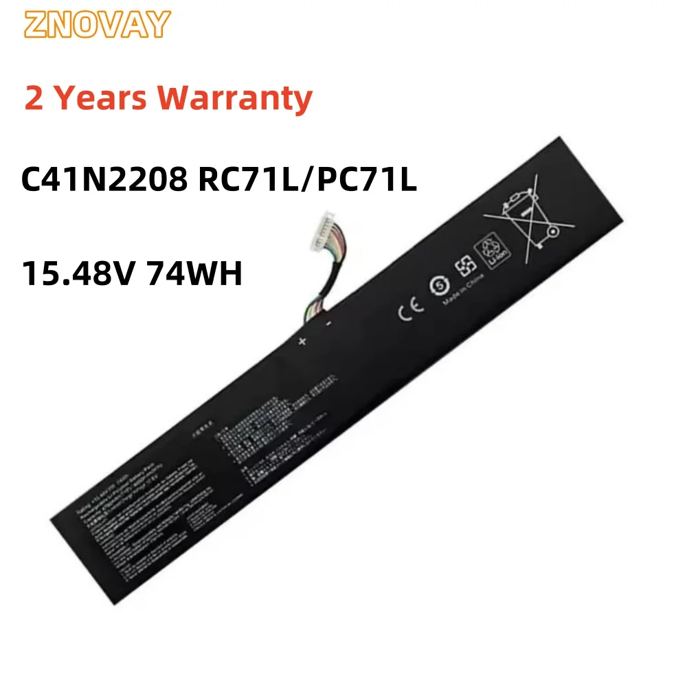 ZNOVAY C41N2208 Battery For ASUS ROG ALLY Gaming Handheld series of RC71L/PC71L Expand high capacity of 74Wh mod upgrade
ZNOVAY C41N2208 Battery For ASUS ROG ALLY Gaming Handheld series of RC71L/PC71L Expand high capacity of 74Wh mod upgrade