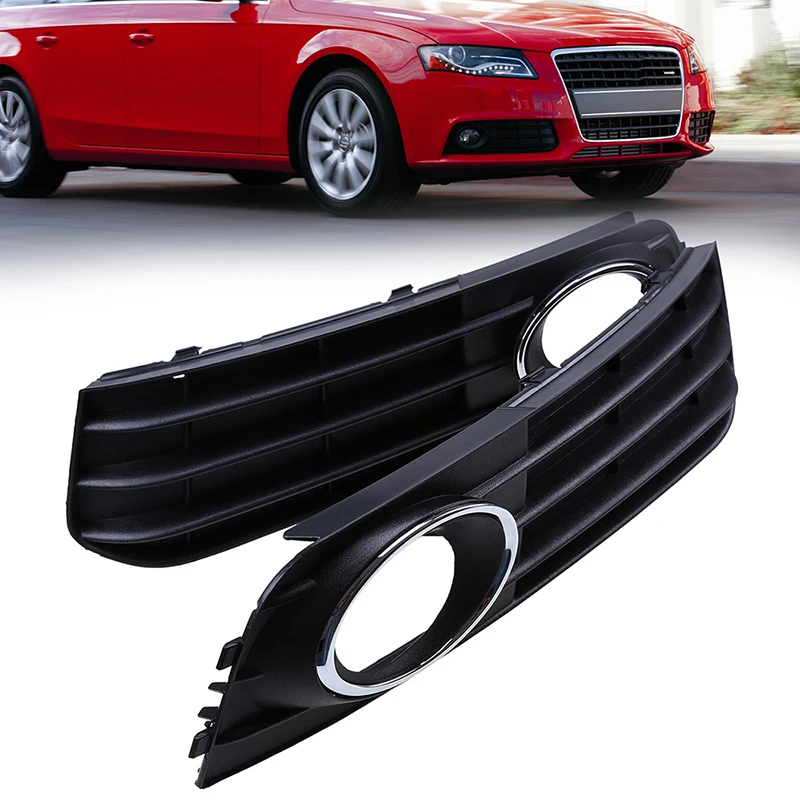 Pair Front Bumper Fog Light Grille Cover Left/Right Side 8K0 807 682 for Audi A4 B8 2007 2008 2009 2010 2011 Pre-facelift
Pair Front Bumper Fog Light Grille Cover Left/Right Side 8K0 807 682 for Audi A4 B8 2007 2008 2009 2010 2011 Pre-facelift