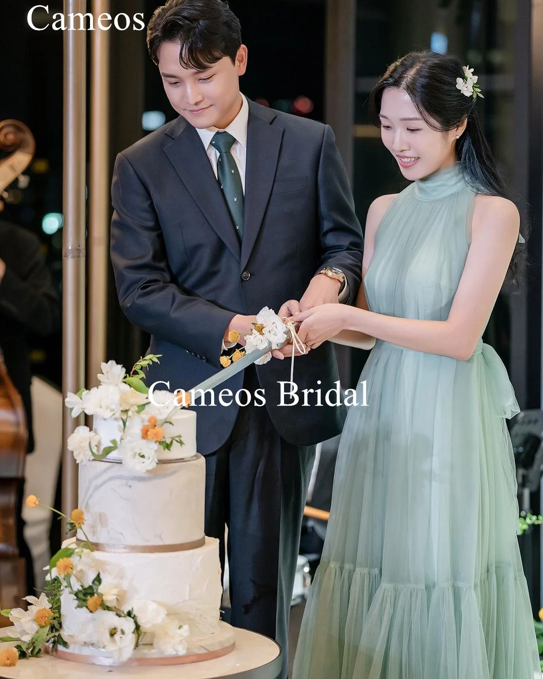SONDR Korea High Neck Evening Dress Custom Made Formal Prom Dress Sleeveless Green Tulle 웨딩드레스 Occasion Party Evening Gown
SONDR Korea High Neck Evening Dress Custom Made Formal Prom Dress Sleeveless Green Tulle 웨딩드레스 Occasion Party Evening Gown