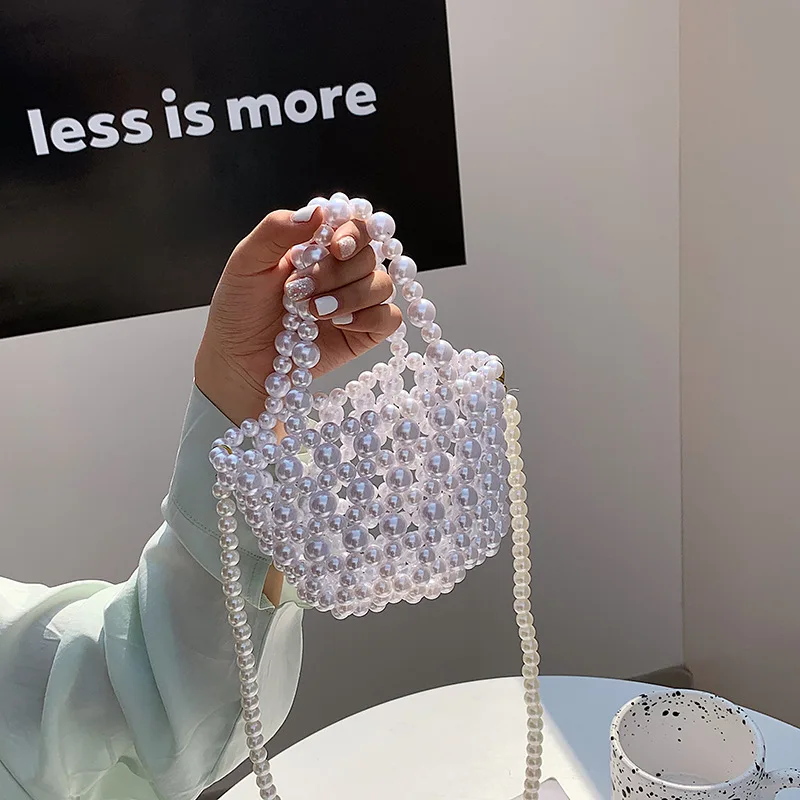 Acrylic Crystal Beaded Shoulder Bags Women New Handmade Fashion Beads Small Clutch Handbag Girls Transparent Beach Bag Holiday
Acrylic Crystal Beaded Shoulder Bags Women New Handmade Fashion Beads Small Clutch Handbag Girls Transparent Beach Bag Holiday