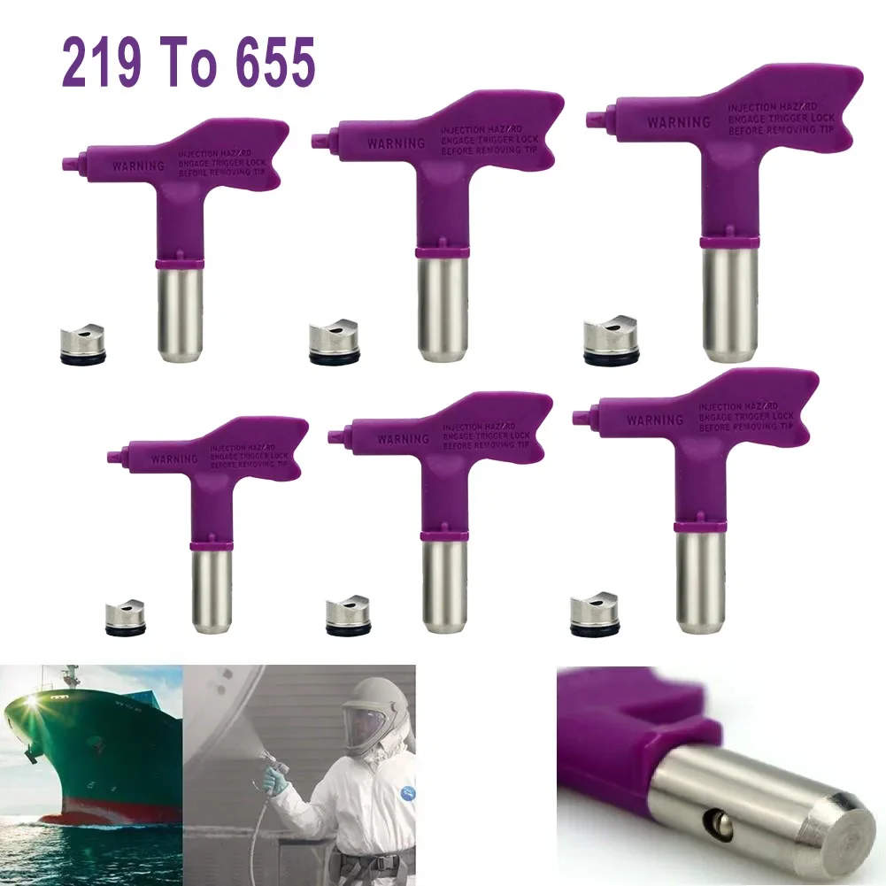 Airless Spray Gun Tip Nozzle Purple Airbrush Paint Spray Tip Nozzle 209/243/245/531/533/535/545/645/655 Paint Sprayer Power Tool
Airless Spray Gun Tip Nozzle Purple Airbrush Paint Spray Tip Nozzle 209/243/245/531/533/535/545/645/655 Paint Sprayer Power Tool