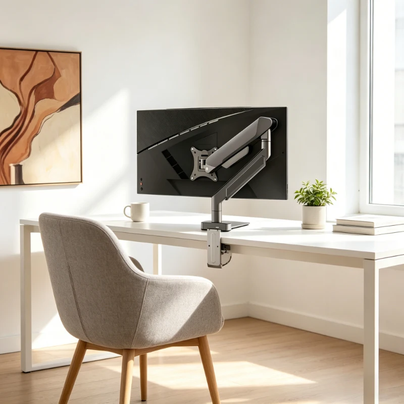 Black White Adjustable Single Screen Desk Mount, 35 Inch Universal Monitor Bracket, 10kg Bearing Practical Accessory
Black White Adjustable Single Screen Desk Mount, 35 Inch Universal Monitor Bracket, 10kg Bearing Practical Accessory