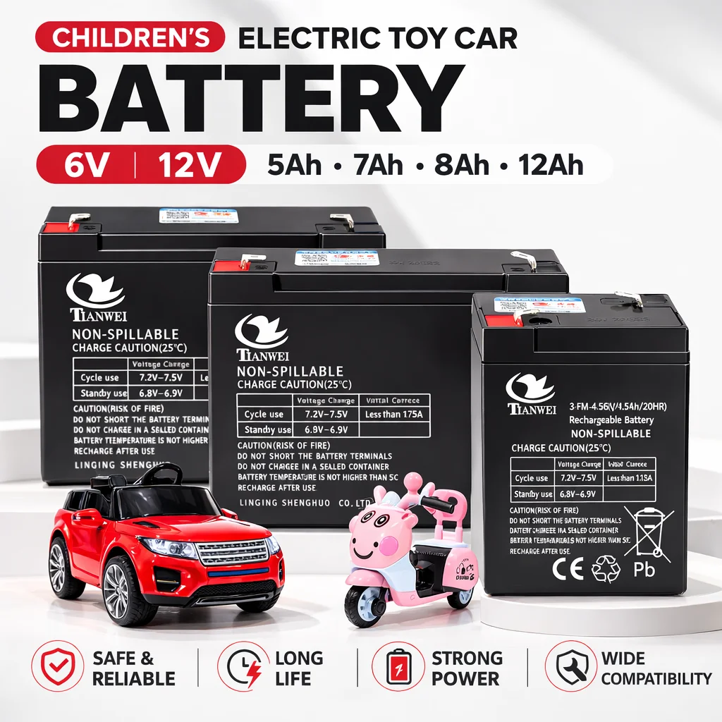 Hot 6V-12V Rechargeable Battery For Children's Electric Vehicles Toy Cars Motorcycles Baby Strollers Battery 5Ah 7Ah 8Ah 12Ah
Hot 6V-12V Rechargeable Battery For Children's Electric Vehicles Toy Cars Motorcycles Baby Strollers Battery 5Ah 7Ah 8Ah 12Ah