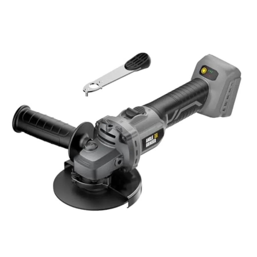 Angle Grinder 4-1/2" Cordless Compatible with DEWALT 20V Max Battery Brushless Power Grinder Tool 6 Variable Speed for Cutting
Angle Grinder 4-1/2" Cordless Compatible with DEWALT 20V Max Battery Brushless Power Grinder Tool 6 Variable Speed for Cutting
