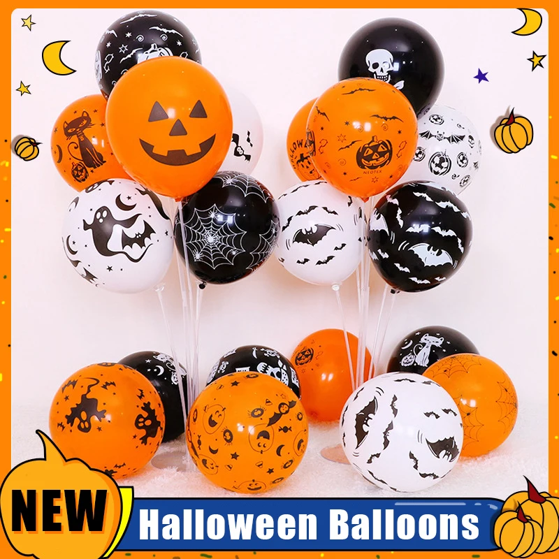 20/50/100pcs Halloween Balloon Atmosphere Decoration Helium Balloon 12inch Printed Balloon Pumpkin Bat Little Devil Balloon
20/50/100pcs Halloween Balloon Atmosphere Decoration Helium Balloon 12inch Printed Balloon Pumpkin Bat Little Devil Balloon