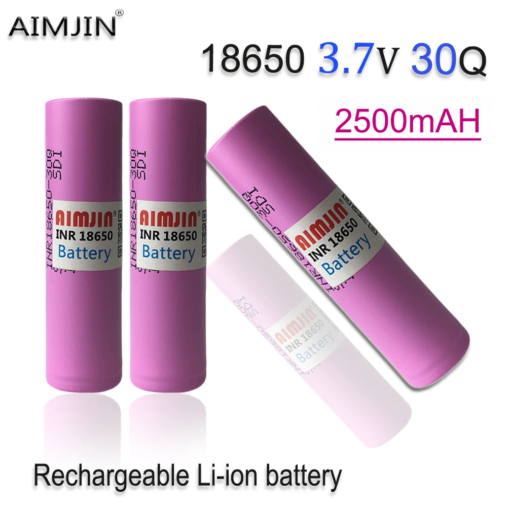 3.7V 2500mAh 18650 30Q Rechargeable Battery With USB Charger, Suitable For Our 18650 Toys, Tools, Flashlight Batteries, Etc
3.7V 2500mAh 18650 30Q Rechargeable Battery With USB Charger, Suitable For Our 18650 Toys, Tools, Flashlight Batteries, Etc
