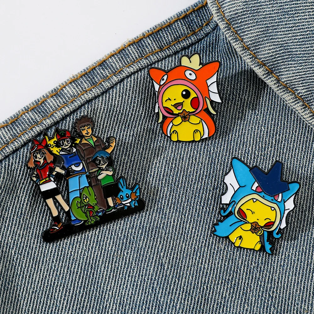3 Pcs/set Cute Pokemon Cartoon Brooch Pikachu Charmander Lapel Pin Clothes Collar Backpack Badge Accessories Decoration Gifts
3 Pcs/set Cute Pokemon Cartoon Brooch Pikachu Charmander Lapel Pin Clothes Collar Backpack Badge Accessories Decoration Gifts