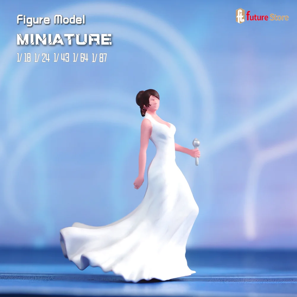 Miniatures Figure 1/87 1/64 1/43 1/24 1/18 Female Singer White Dress Mini Figurines 3D Doll Model Concert Scene Props Display
Miniatures Figure 1/87 1/64 1/43 1/24 1/18 Female Singer White Dress Mini Figurines 3D Doll Model Concert Scene Props Display
