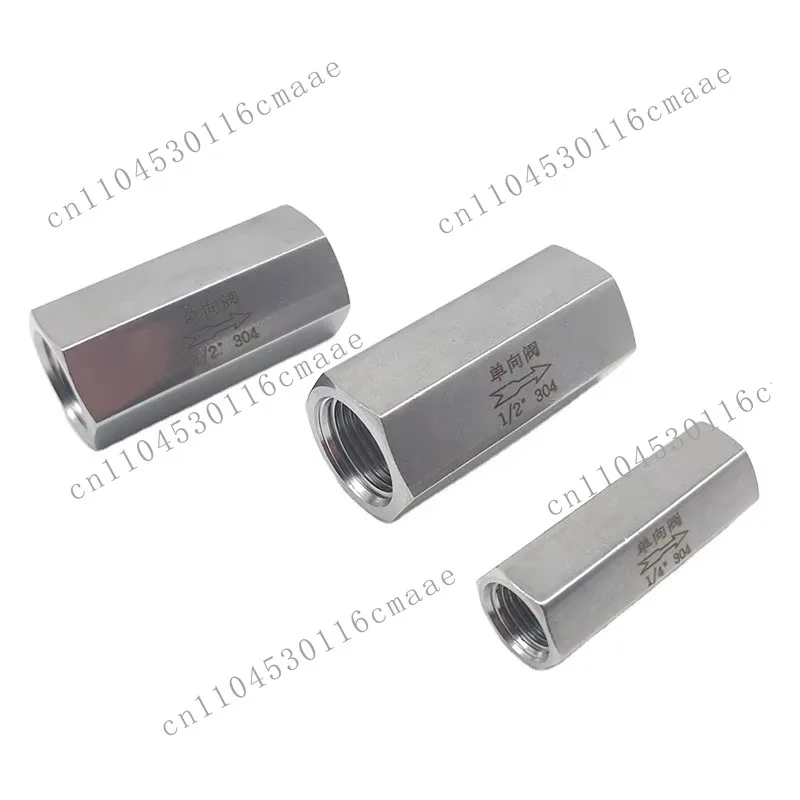 1/8" 1/4" 3/8" 1/2" 3/4" 1" 304 Stainless Steel One-Way Check Valve with Ball Structure Hexagonal Female Thread
1/8" 1/4" 3/8" 1/2" 3/4" 1" 304 Stainless Steel One-Way Check Valve with Ball Structure Hexagonal Female Thread