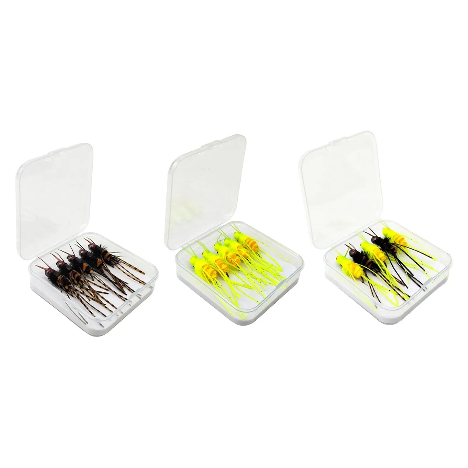 5Pcs Fly Fishing Lures Portable Waterproof with Carry Case Realistic for Anglers Saltwater Fishing Activities Gifts Freshwater
5Pcs Fly Fishing Lures Portable Waterproof with Carry Case Realistic for Anglers Saltwater Fishing Activities Gifts Freshwater