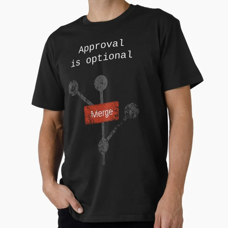 Approval is optional (Coding) Funny Git merge system admin humor T Shirt for developer Graphic clothes All size tops S-6XL
Approval is optional (Coding) Funny Git merge system admin humor T Shirt for developer Graphic clothes All size tops S-6XL